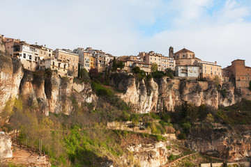 Obraz premium Top view of the city. Cuenca, Spain