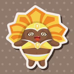 Carnival Dancer theme elements