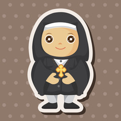 pastor and nun theme elements