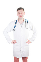 Fototapeta premium Portrait of confident young medical doctor