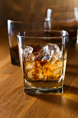 whiskey and natural ice