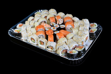 Delicious sushi rolls