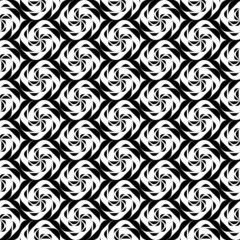 Black and white geometric seamless pattern twist stylish.