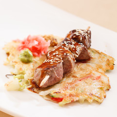 Beef Kebab with vegetables