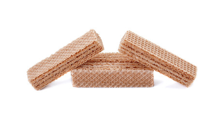 wafer candy isolated on white background, macro