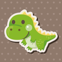 dinosaur cartoon theme elements