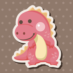 dinosaur cartoon theme elements