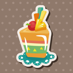 decorating cake theme elements