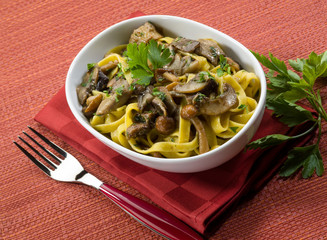 tagliatelle with mushroom
