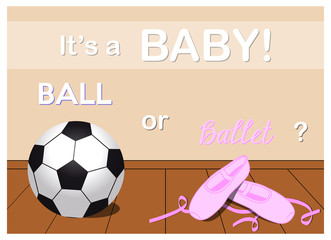 baby shower card, wonder if it's a little boy or a girl © rosanna p