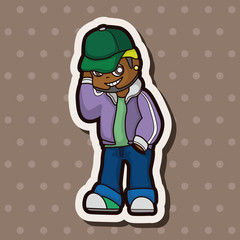 hip hop dancer theme elements