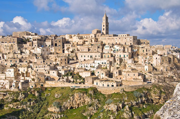 Fototapeta na wymiar Panoramic view of Matera. Basilicata. Italy.