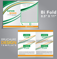 Bi Fold Brochure Vector Design