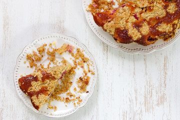 pie on plate