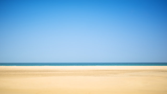 Strand An Der Costa De La Luz In Spanien