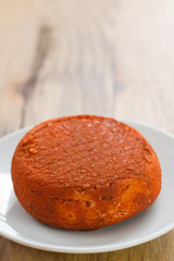 cheese on white dish