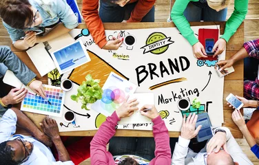 Fotobehang Brand Branding Marketing Commercial Name Concept © Rawpixel.com