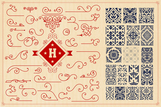 Seamless Patterns and accents