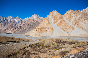 Fototapeta na wymiar mountain peak Northern area of Pakistan