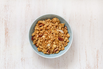 granola in bowl