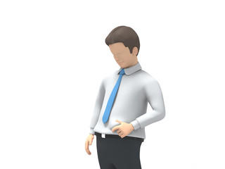 お腹周りが気になる男性