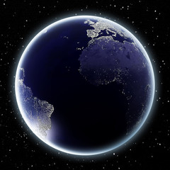Earth at night