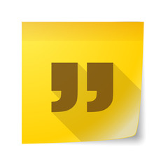 Sticky note icon with quotes