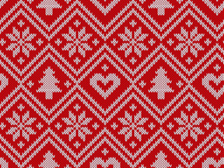 Knitted seamless pattern