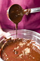 Ingredients for preparation of artisanal chocolate bar