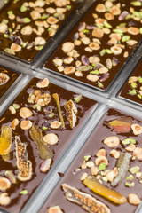 Ingredients for preparation of artisanal chocolate bar