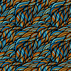Fototapeta premium Seamless wave pattern