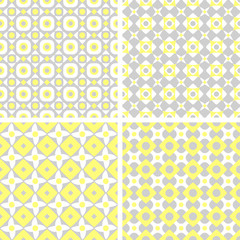 Set of seamless geometric patterns