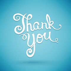 Thank you hand lettering
