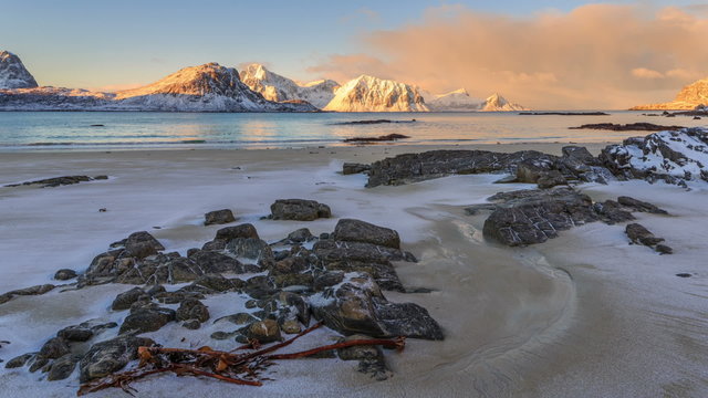 haukland beach, Lofoten, Norway