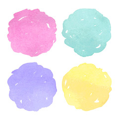 Vector Watercolor design elements.