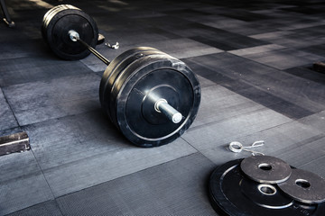 Obraz na płótnie Canvas Closeup image of a fitness equipment
