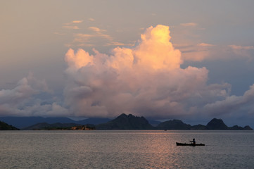 Beautiful Indonesian sunset