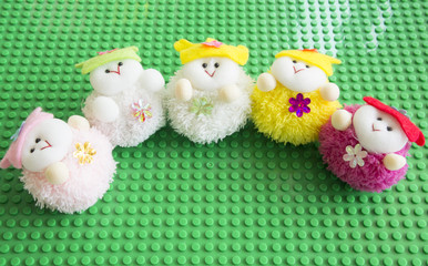 doll toy clothes homemade child play concept