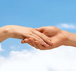 Holding Hands. Helping hand
