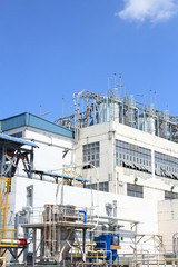 Chemical factory building