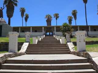 Treppe zur alten Feste in Windhoek