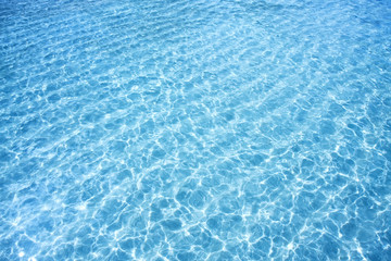 Shining blue water ripple background
