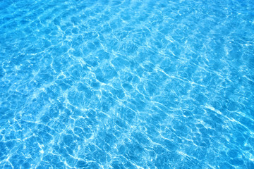 Fototapeta na wymiar Shining blue water ripple background