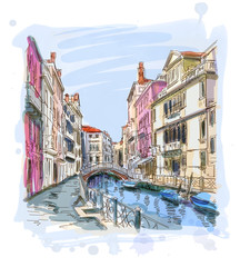 Fototapeta premium Venice - Fondamenta Rio Marin