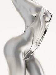 Silver female body