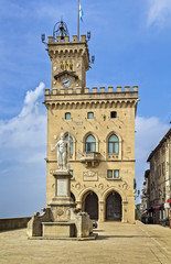 Fototapeta na wymiar Palazzo Pubblico, San Marino
