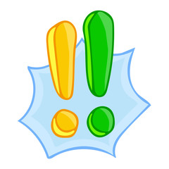 exclamation mark isolated illustration