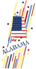 Fototapeta premium Banner Alabama