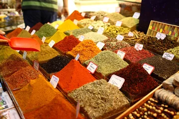 Rolgordijnen Spice Bazaar Istanbul Turkey © Photo Scott