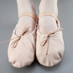 Close up of a ballet slippers © flycatdesign